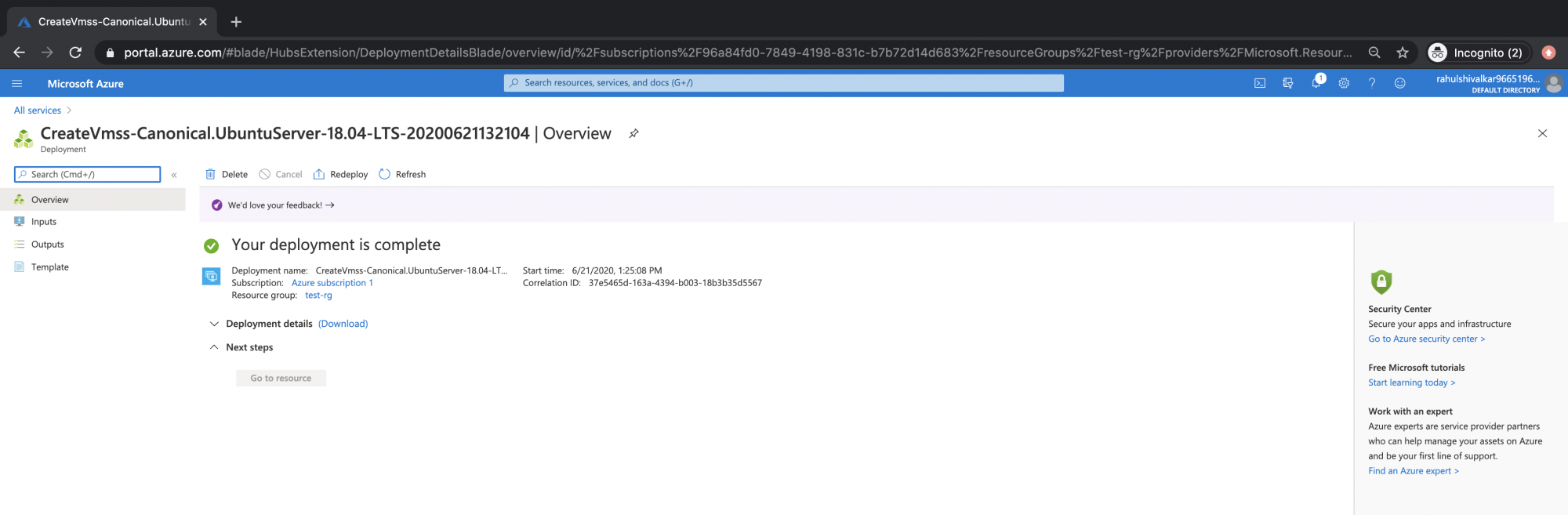 How to create a Virtual Machine scale set on Azure