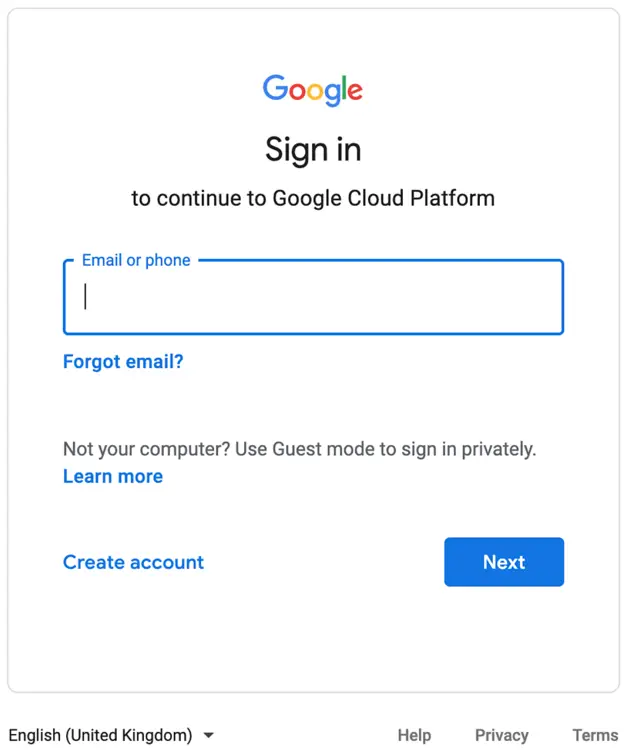google cloud platform gcp