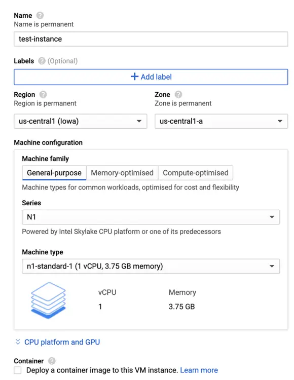 Virtual Machine Options