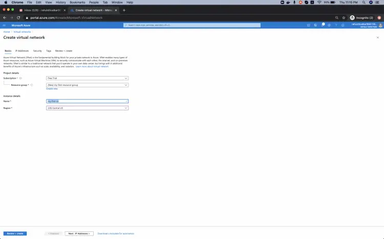 Network configuration