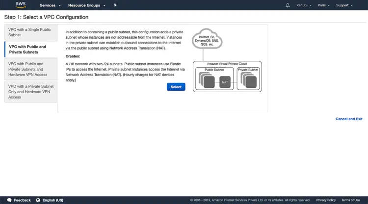 VPC with a Public and Private Subnet