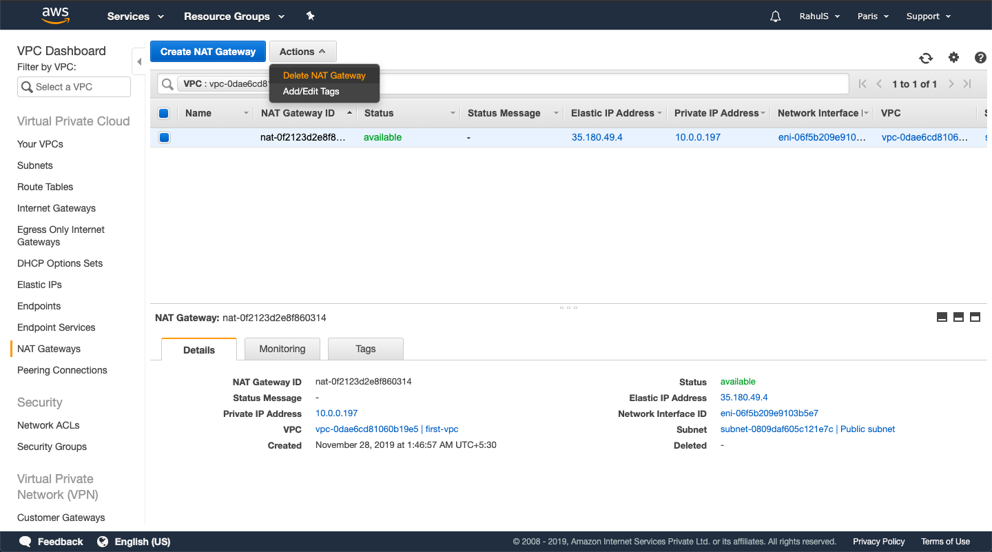 How to create a Virtual Private Cloud (VPC) in AWS