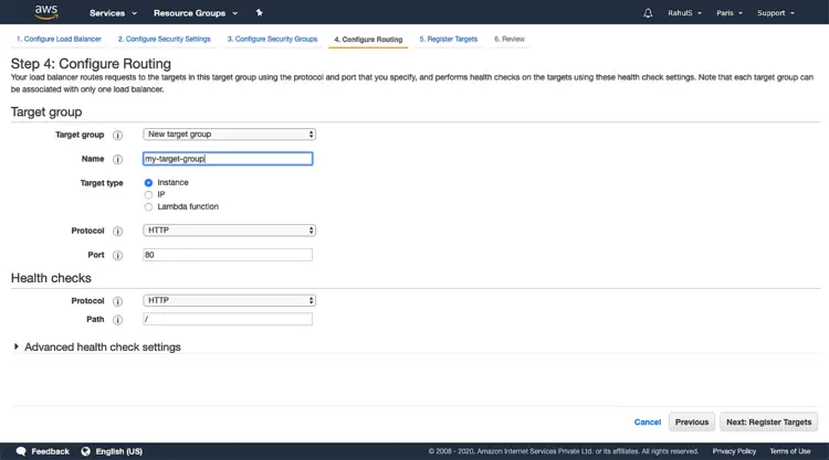 Configure routing