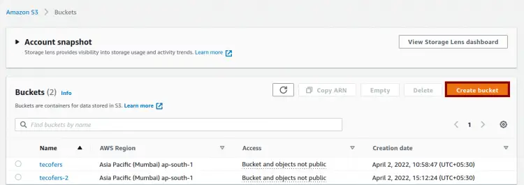 Create bucket window
