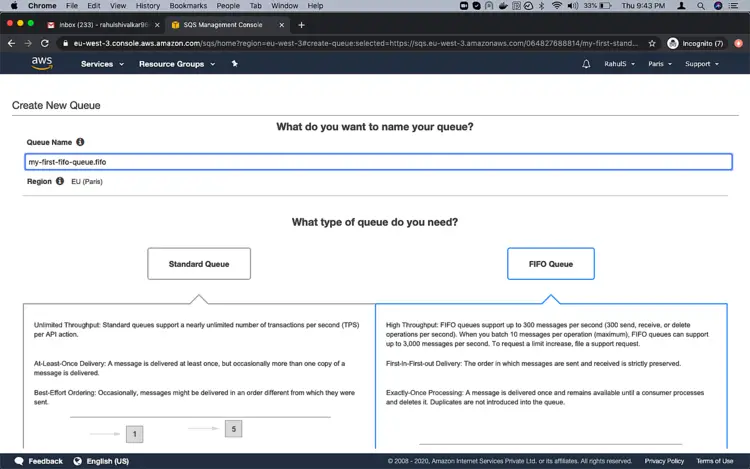 Create FIFO Queue