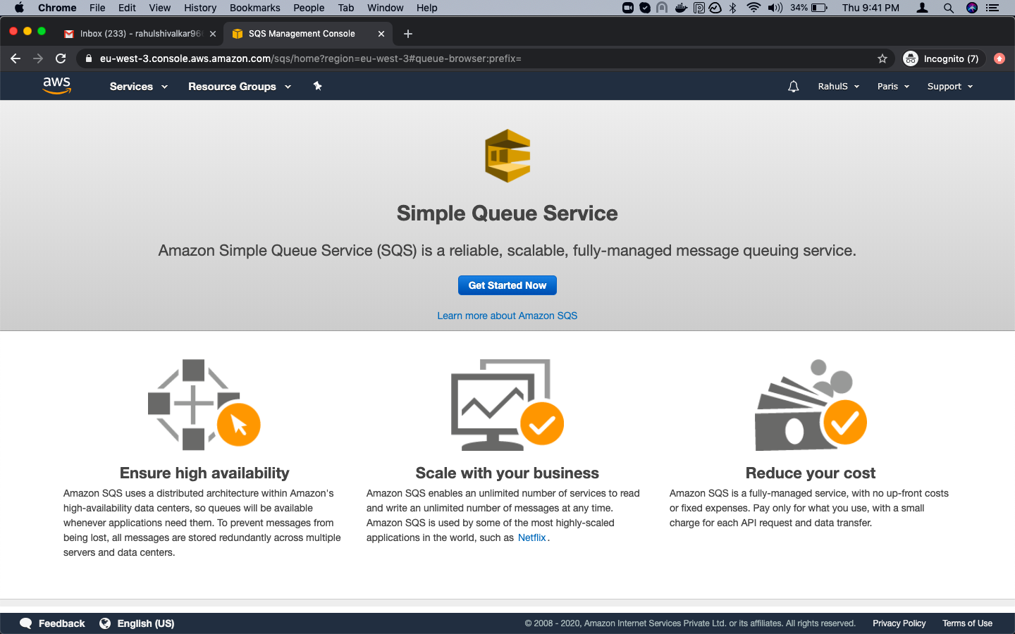 How to create an SQS Queue on AWS