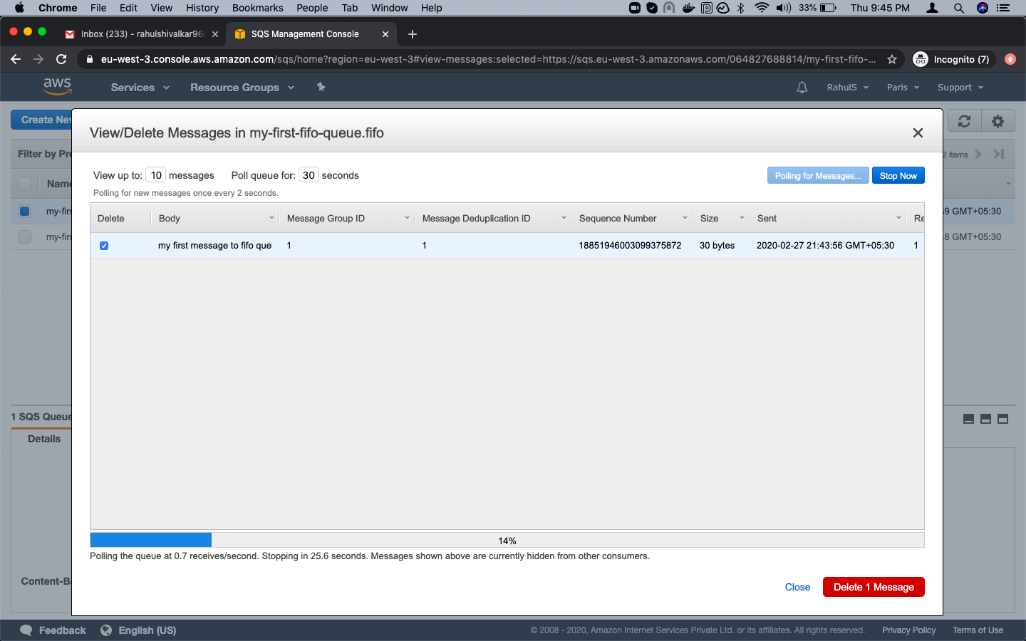 How to create an SQS Queue on AWS