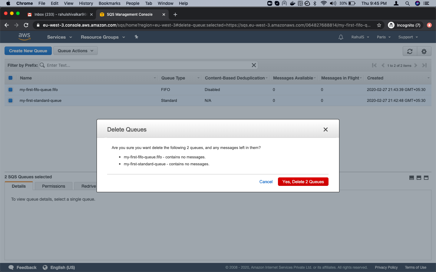 How to create an SQS Queue on AWS