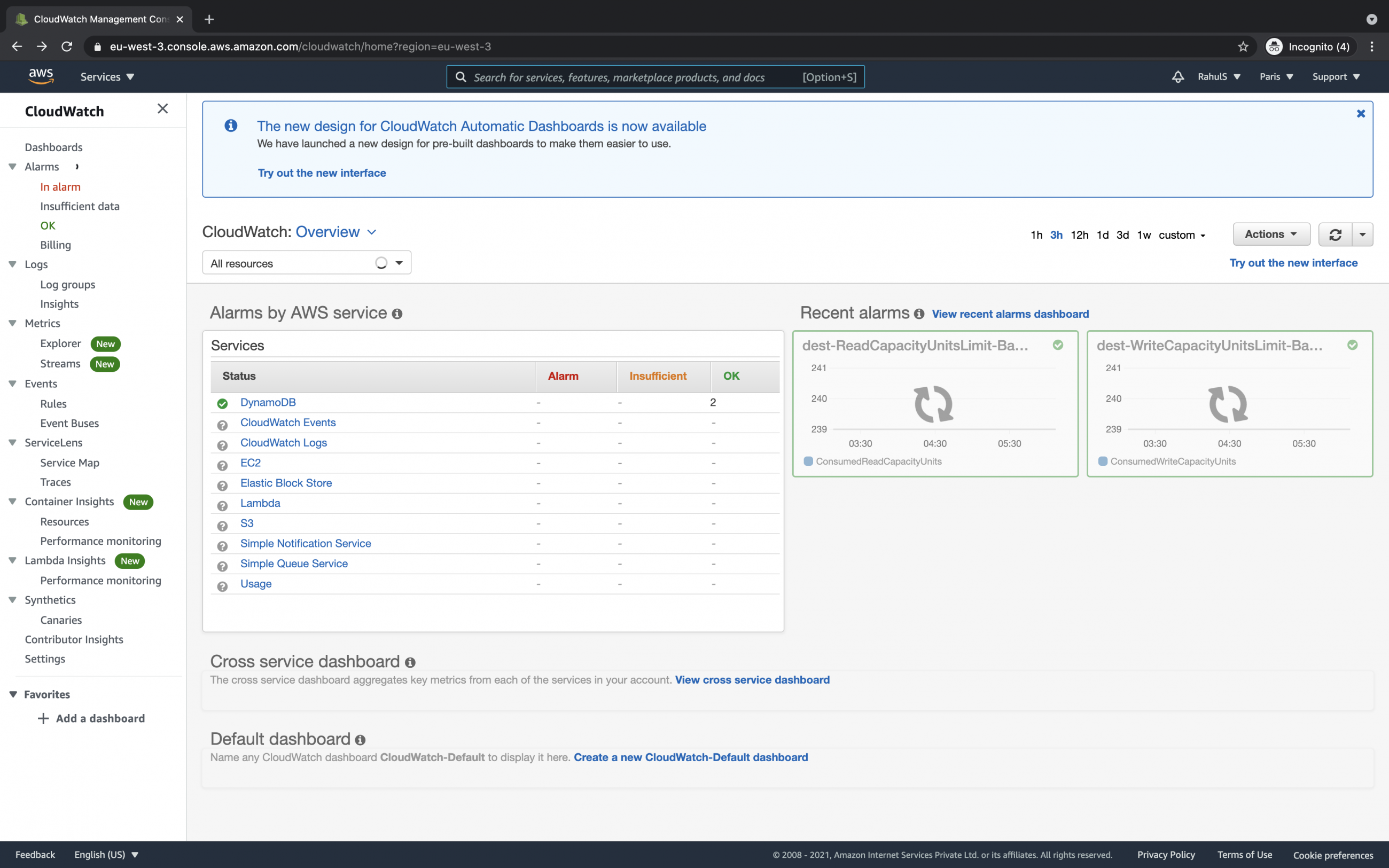 How to create Cloudwatch alarms for an SQS Queue on AWS