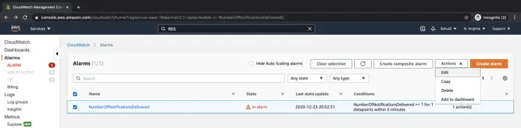 Edit Alarm