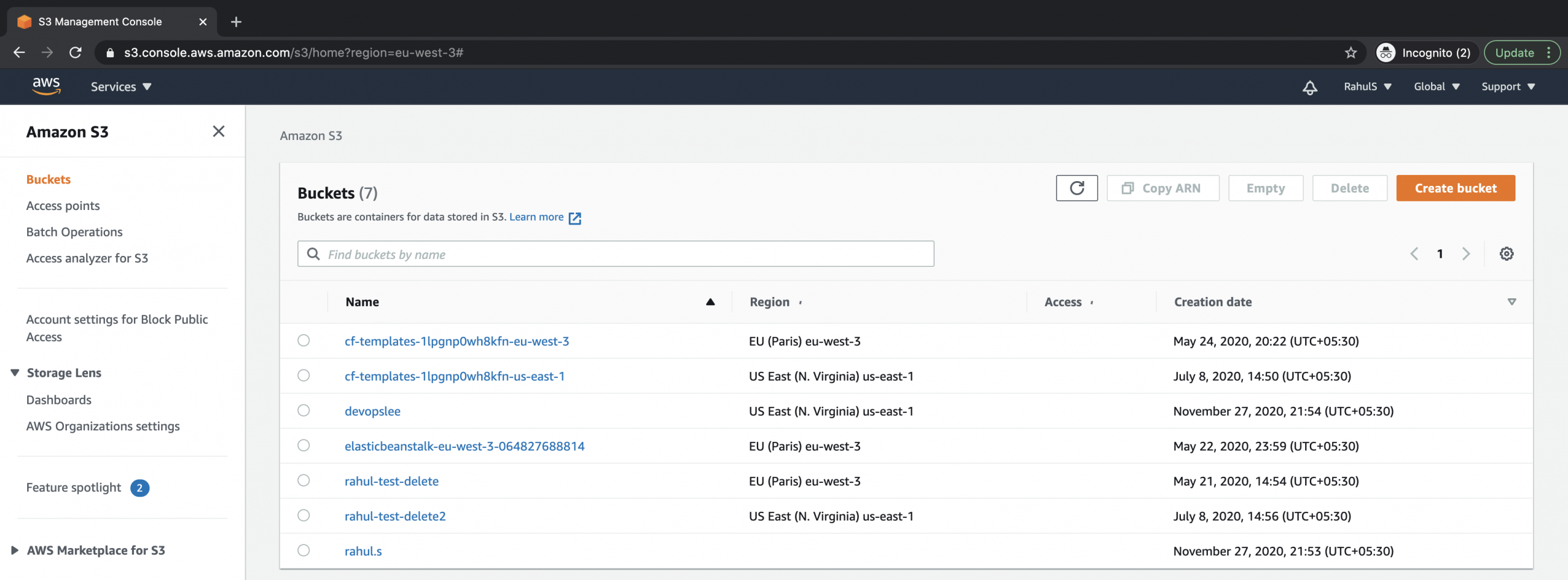 How to create an inventory configuration in S3