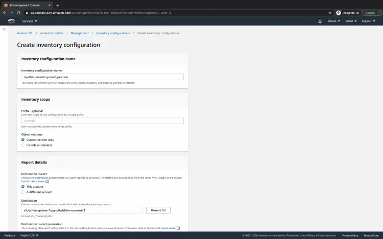 Configure Inventory Configuration