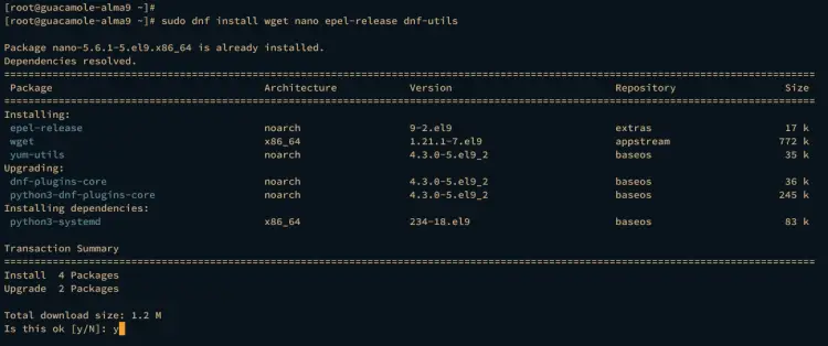 install basic dependencies