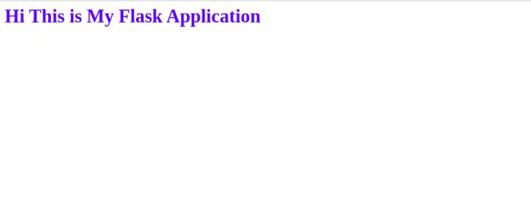 Flask app