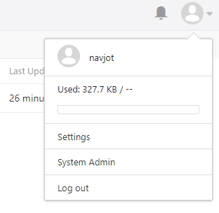 Seafile System Admin Button