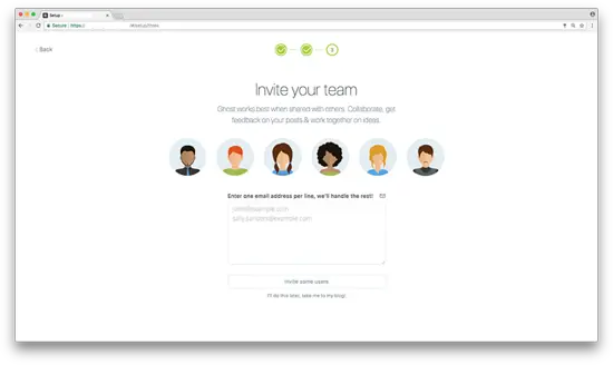 Invite team members