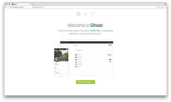Ghost web installer