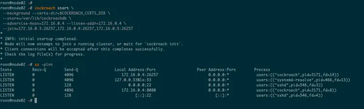 Start CockroachDB Secure Cluster
