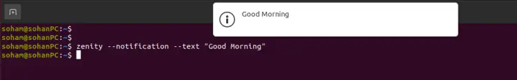 Show desktop notifications in GNOME using bash scripts