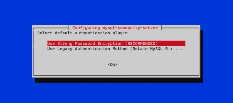MySQL Password Authentication Prompt