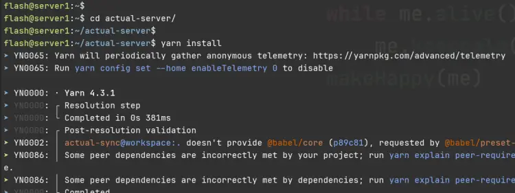 install deps