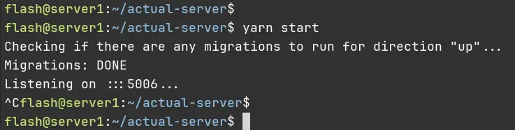yarn start