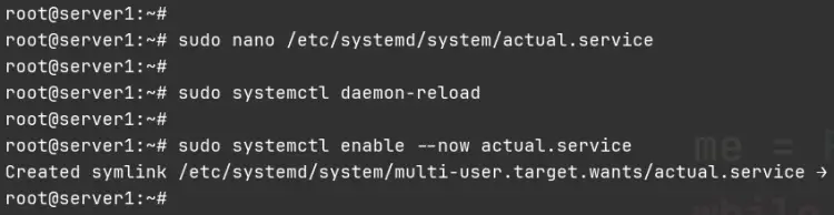 enable service