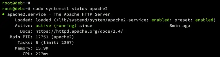 verify apache2