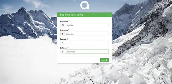 Database settings