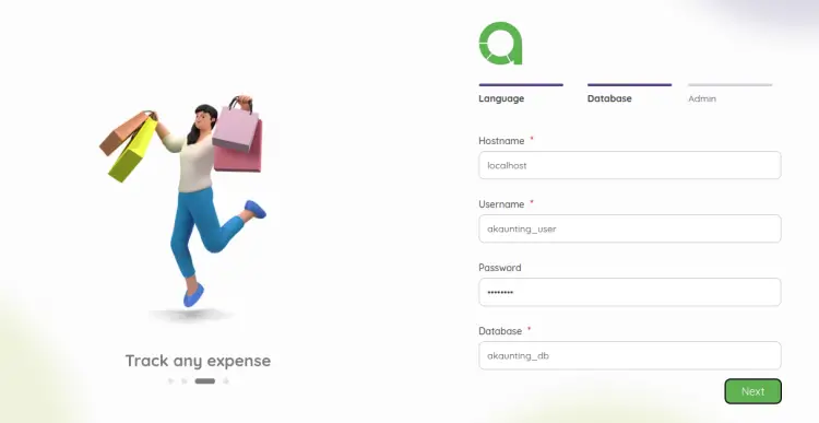 Database settings