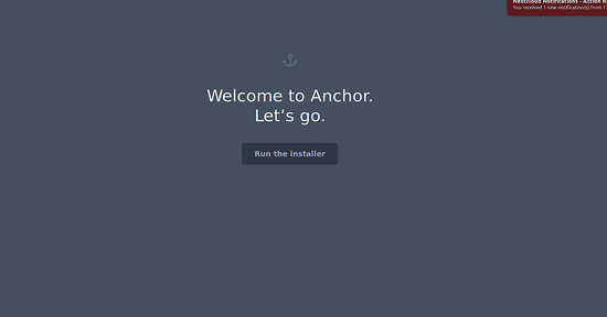 Anchor CMS installer