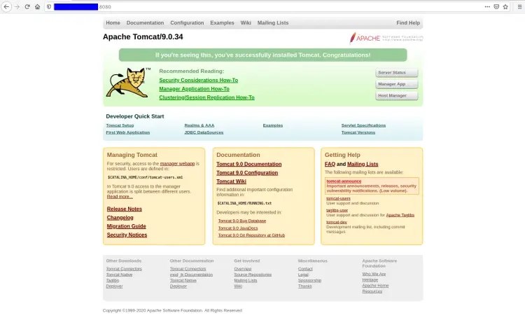 Apache Tomcat Home Page