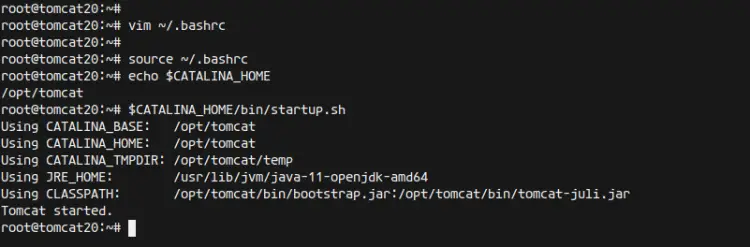 Start Apache Tomcat