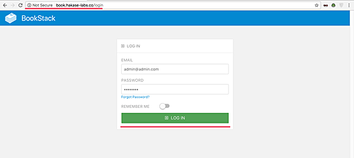 BookStack Login