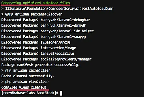 Install BookStack with Composer