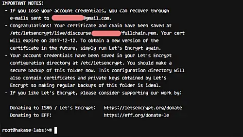 Create Lets Encrypt SSL certificate