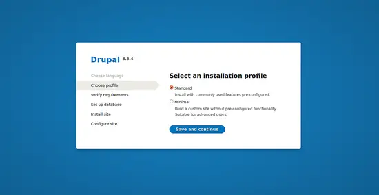 Select an Installation Profile