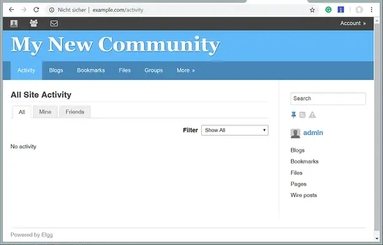 Elgg Frontend