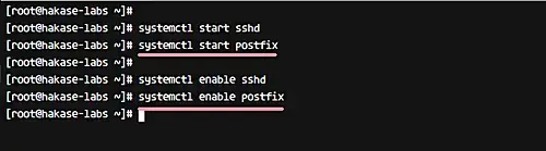 Enable Postfix and SSHD