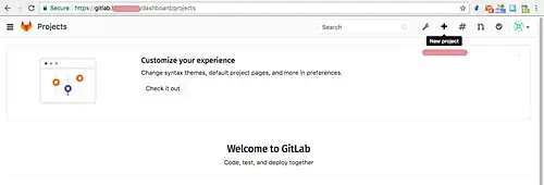 Create a Gitlab project