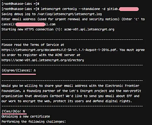 Install SSL certificate