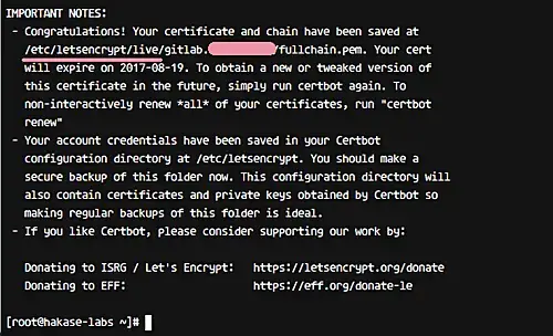 Get SSL Certificate from Lets Encrypt