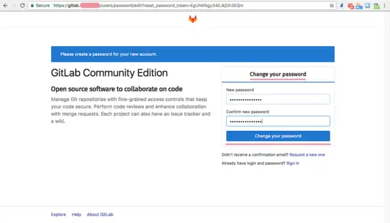 Reset GitLab Default Password After Installation