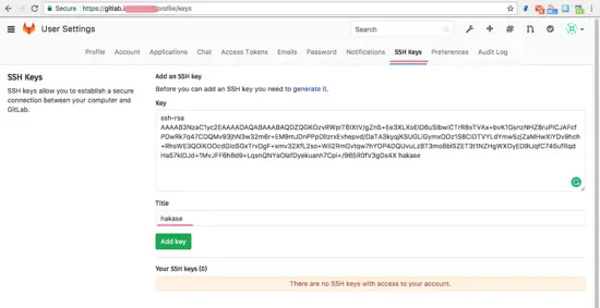 Add SSH Key to GitLab