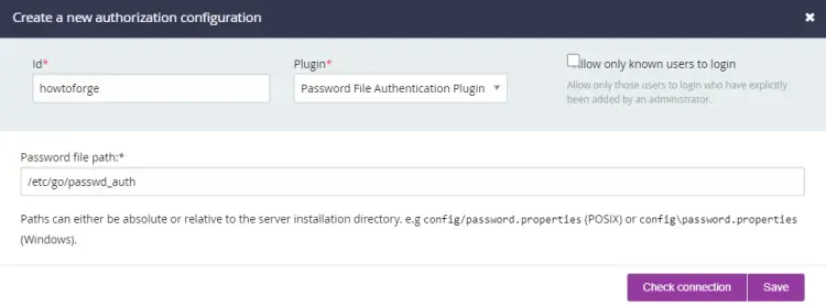 GoCD Authorization Configuration