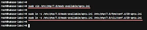 Enable apcu module in PHP