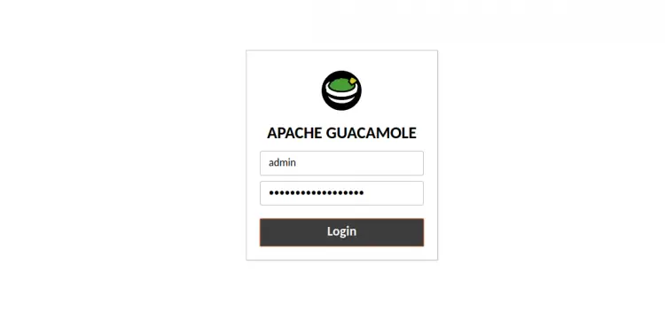 Guacamole login