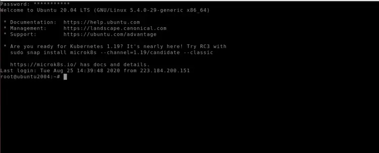Shell login via guacamole