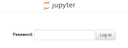JupyterLab Login Screen