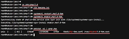 Configure PHP-FPM socket